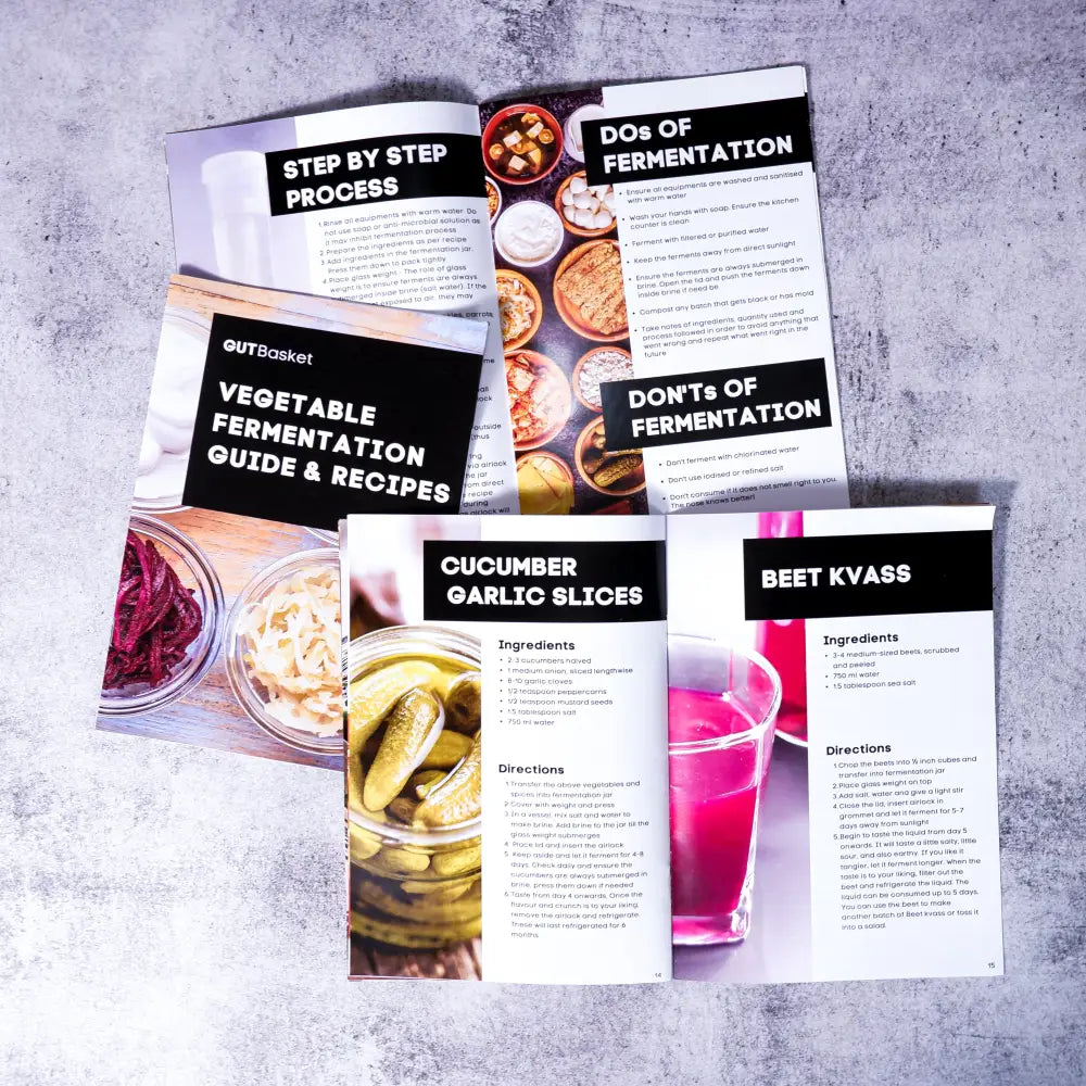 Fermented vegetables Instructions and Recipe Book- For beginners