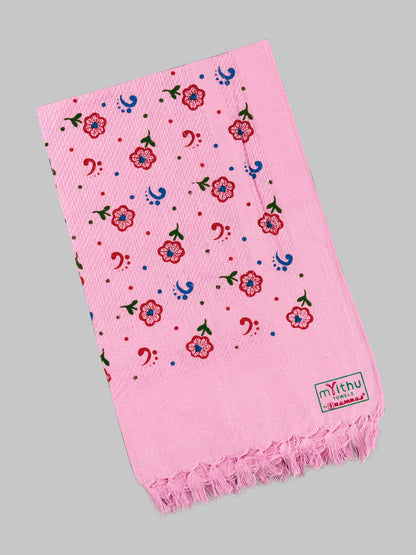 Premium Cotton Assorted Colour and Printed Napkin / Hand Towel (Pack of 6)
