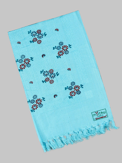 Premium Cotton Assorted Colour and Printed Napkin / Hand Towel (Pack of 6)