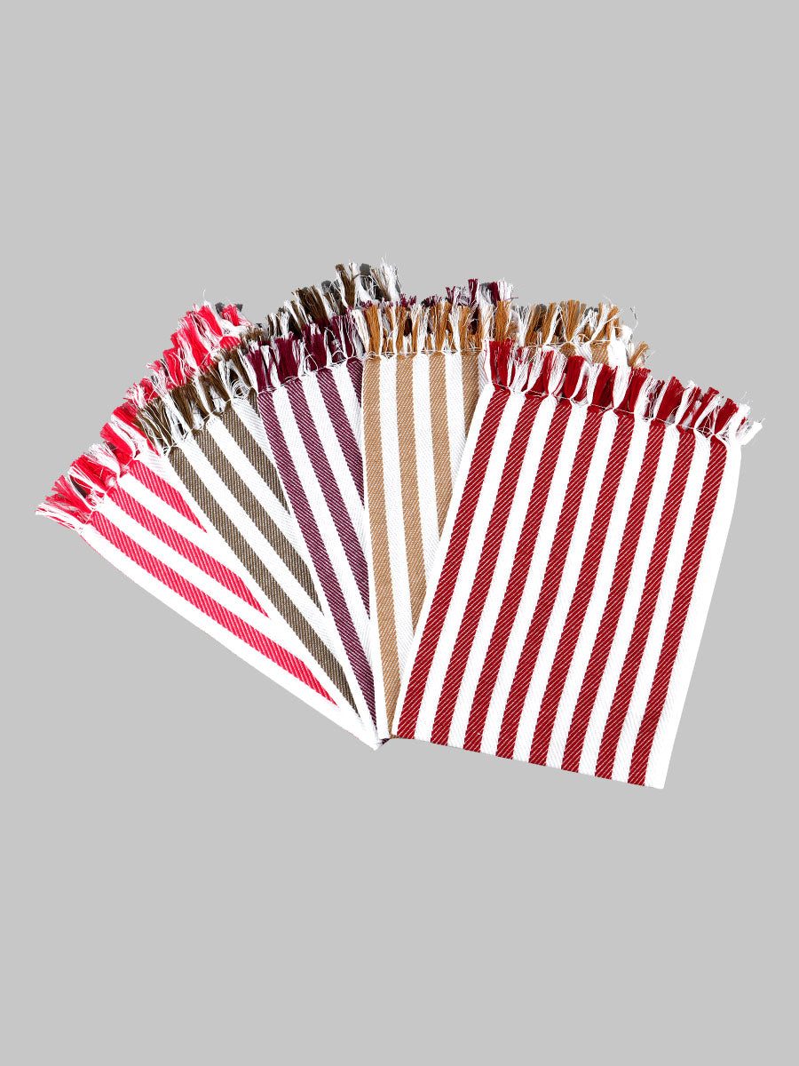 100% Cotton Assorted Colour Napkin / Hand Towel (Pack of 5)