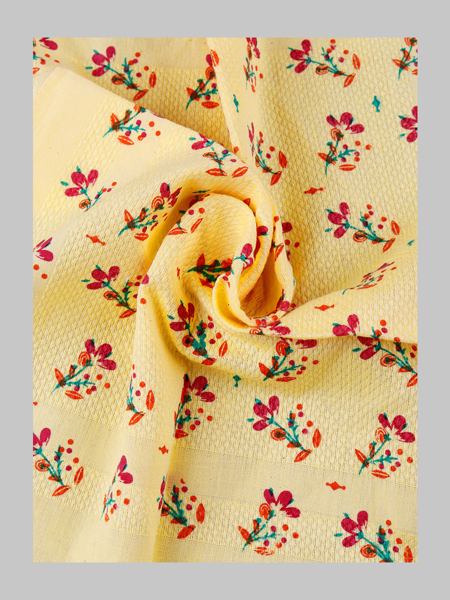 Premium Cotton Assorted Colour and Printed Napkin / Hand Towel (Pack of 6)