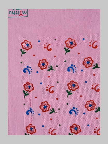 Premium Cotton Assorted Colour and Printed Napkin / Hand Towel (Pack of 6)