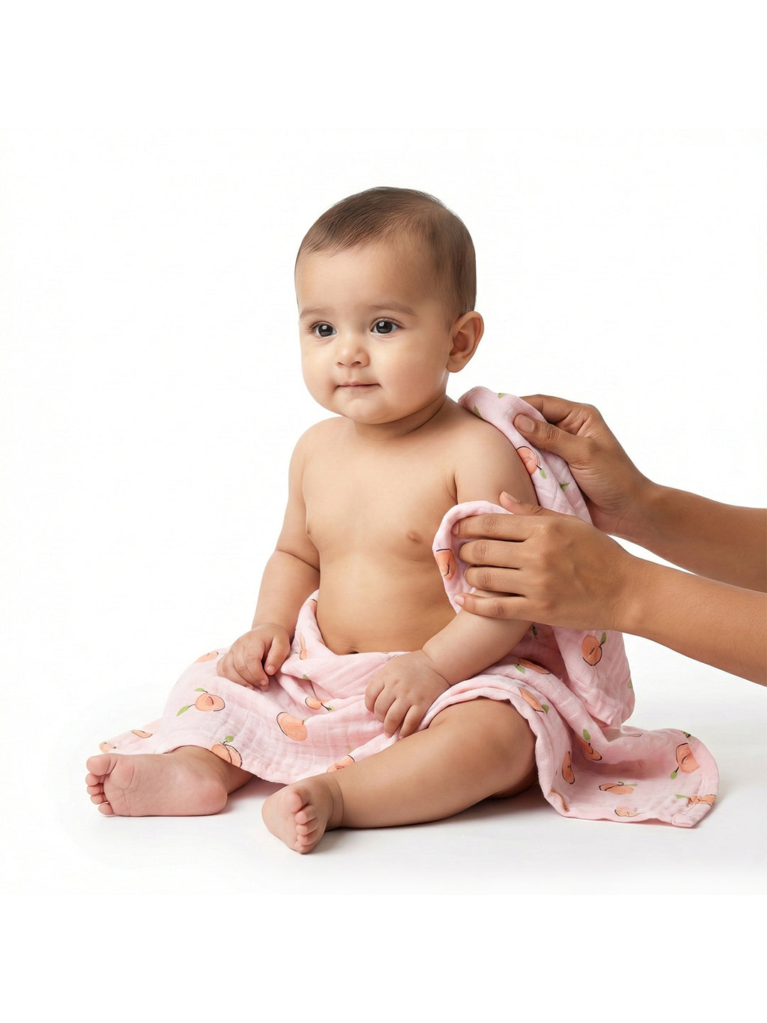 Premium Soft Baby Bath Towel (Pack of 3)  Gentle & Quick Absorbing Cotton | 0.75m x 1.42m