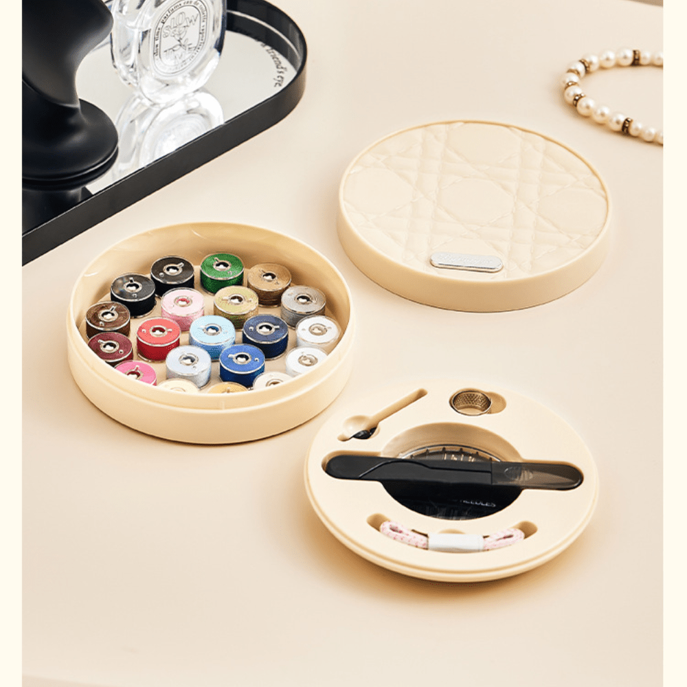Elegant Cannage Pattern Sewing Box