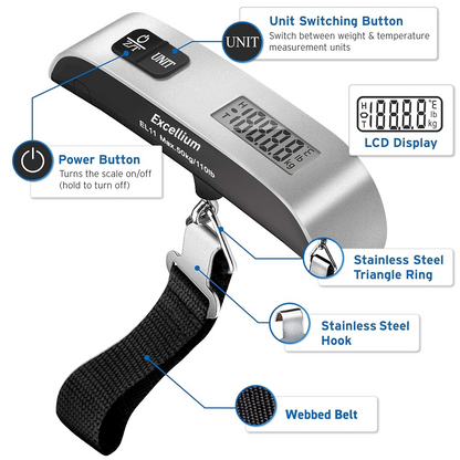 Portable Digital Luggage Weighing Scale