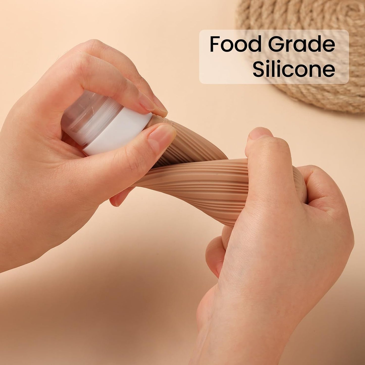Travel Essentials Squeezable Silicone Bottles