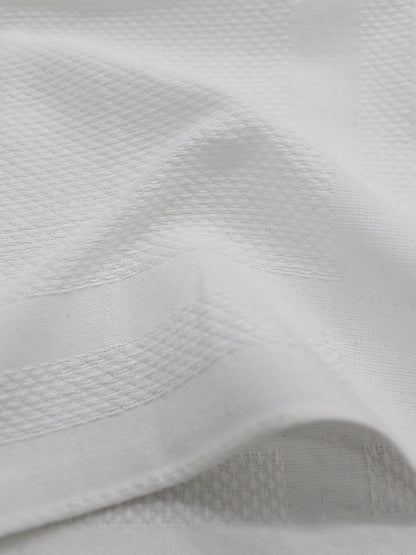 Premium Cotton White Napkin / Hand Towel (Pack of 6)