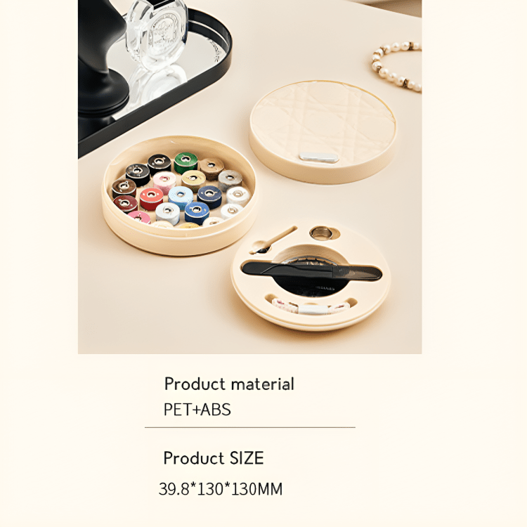 Elegant Cannage Pattern Sewing Box