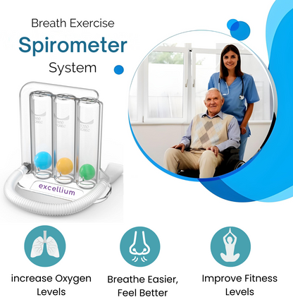 3-Ball incentive Spirometer Breathing Exerciser