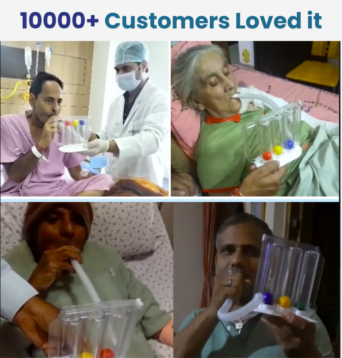 3-Ball incentive Spirometer Breathing Exerciser