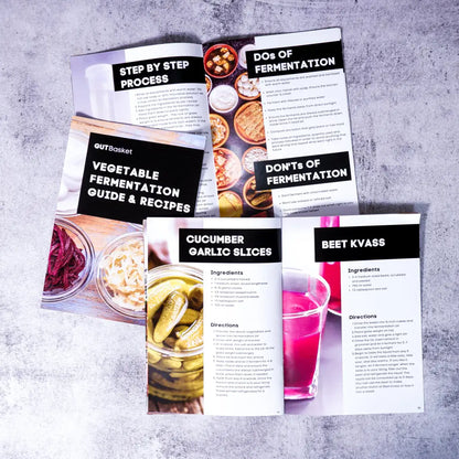 Fermented vegetables Instructions and Recipe Book- For beginners